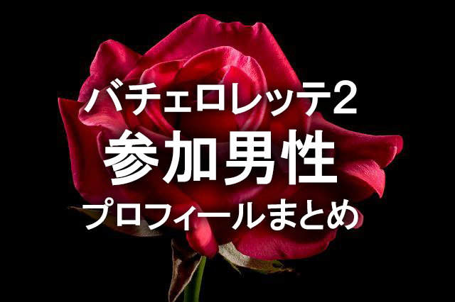 バチェロレッテ２参加男性プロフィールまとめ